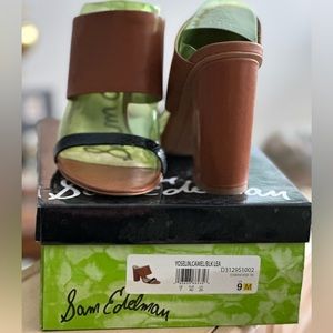 Sam Edelman two toned block heel, size 9